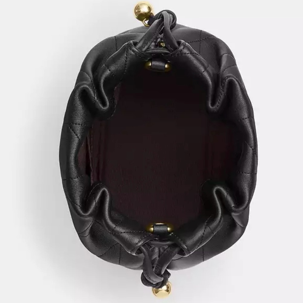 Authentic NWT Coach Faye Mini Drawstring Quilted Shoulder Bag - Picture 6 of 6